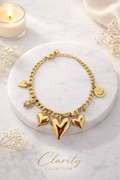 Bracelet - Breloques coeurs