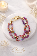 Bracelet - multicolore et doré