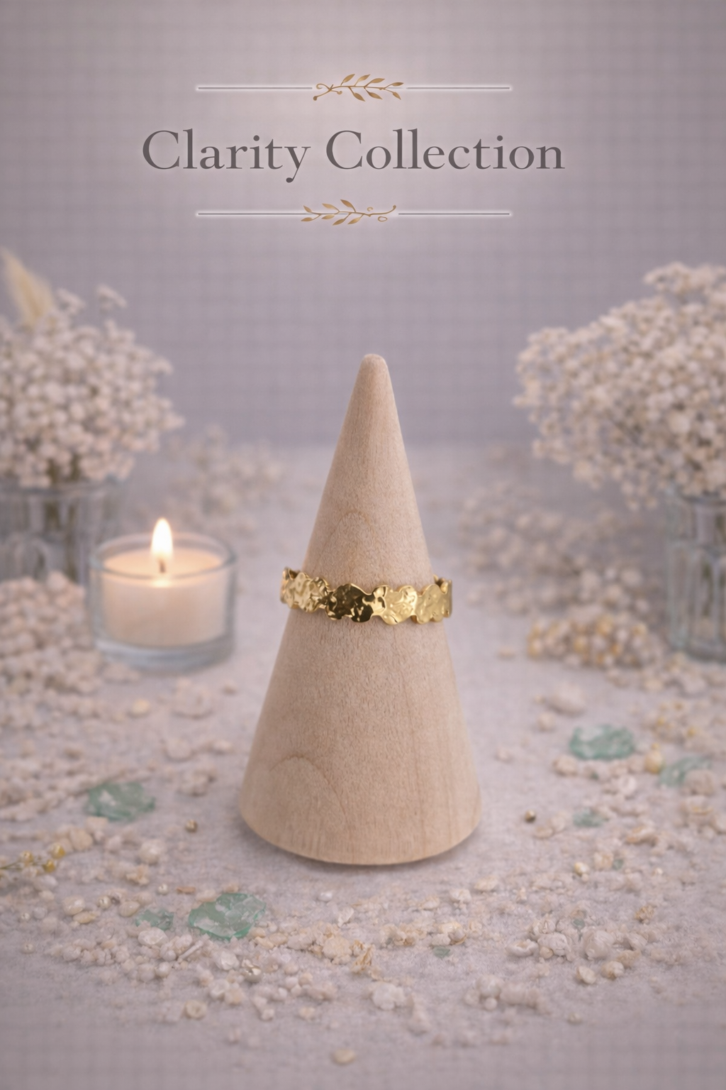 Bague - Cœurs doré