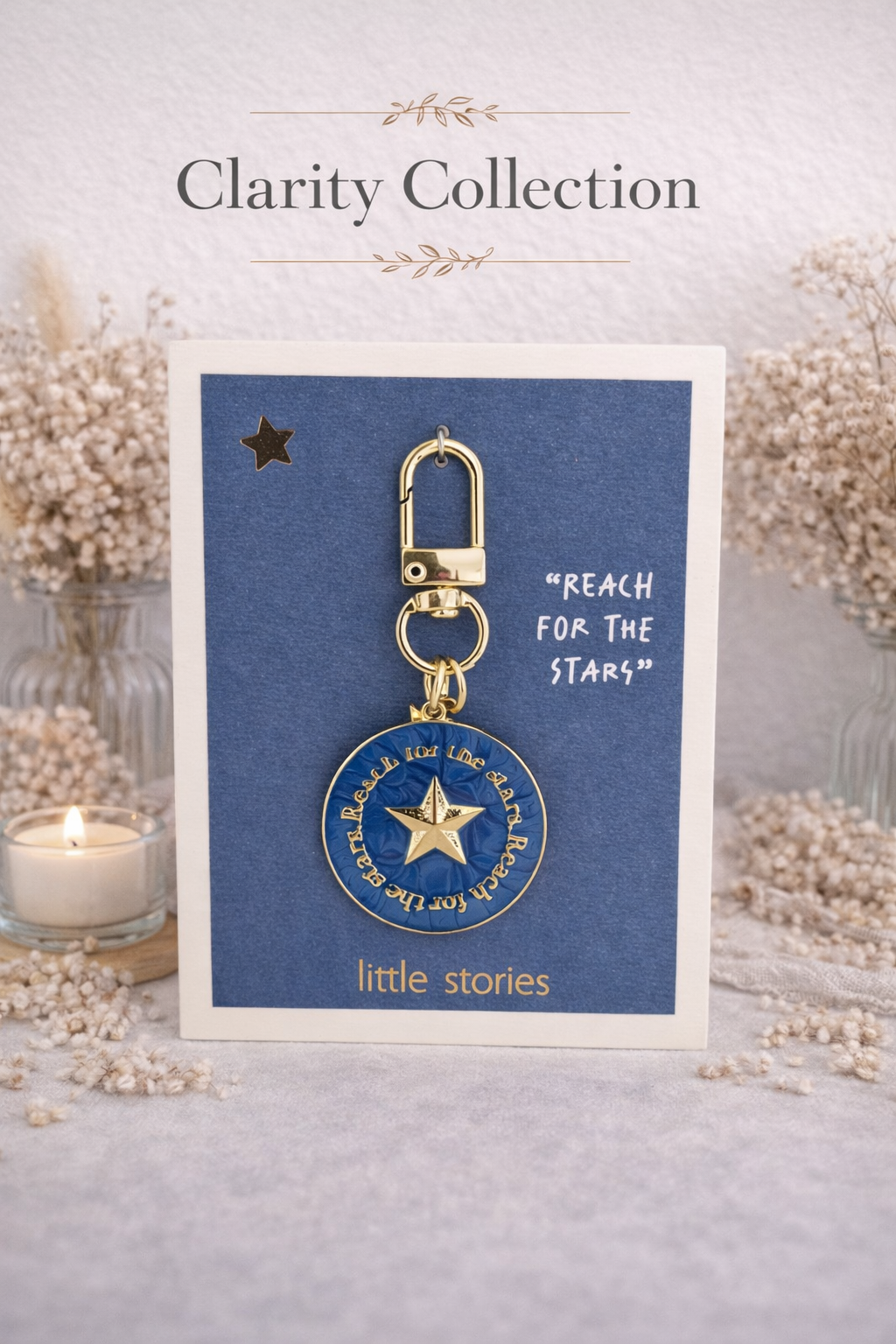 Ronde sleutelhangers met goudkleurige accenten