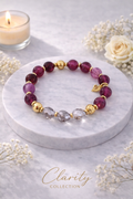 Bracelet - Perles violettes