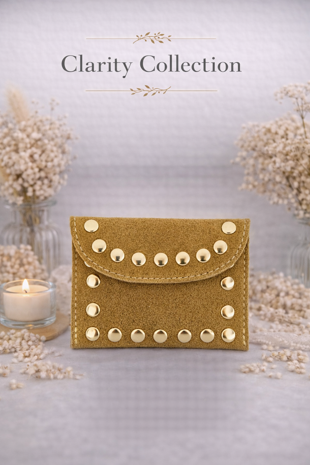 Porte monnaie - avec clous dorés