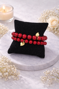 Bracelet - Perles rouges