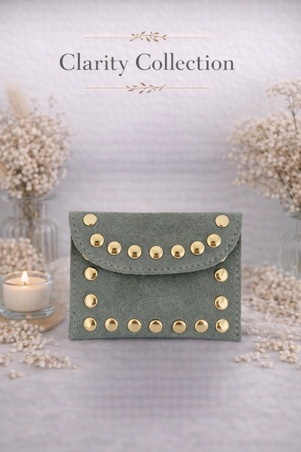 Porte monnaie - avec clous dorés