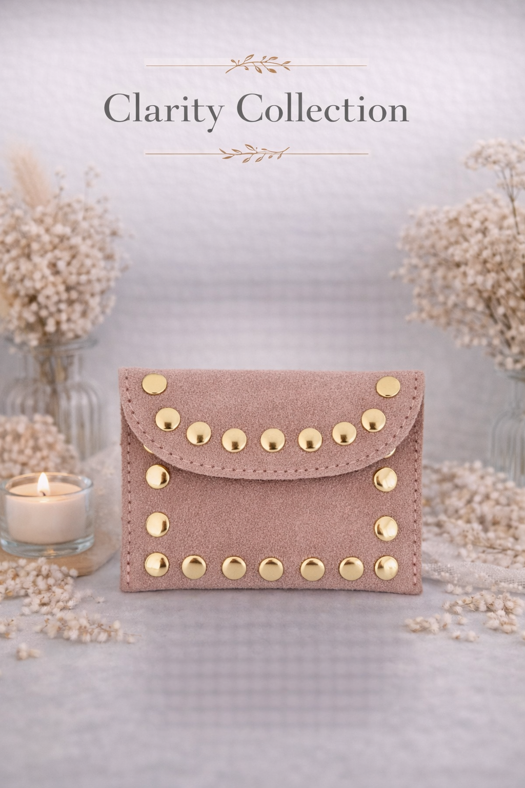 Porte monnaie - avec clous dorés