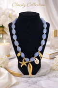 Colier - Bleue pendants aquatiques
