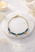 Bracelet - billes bleues