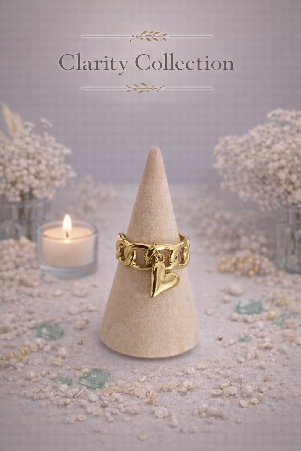 Bague - Breloque cœur