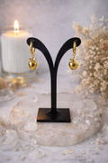 Boucles d’oreilles - Pendant pomme dorée