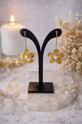 Boucles d’oreilles - Pendants Fleur avec Perle