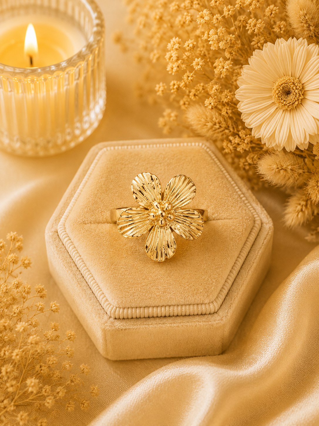 Bague - Fleur 5 petales
