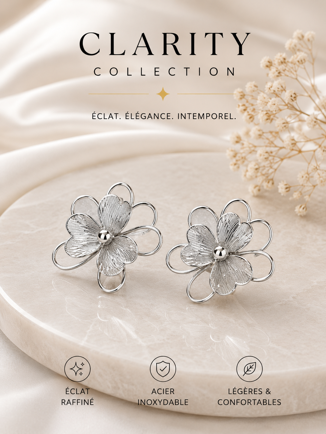 Boucles d’oreilles - Fleurs
