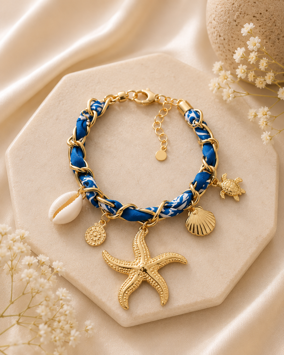 Bracelets - Foulards breloques
