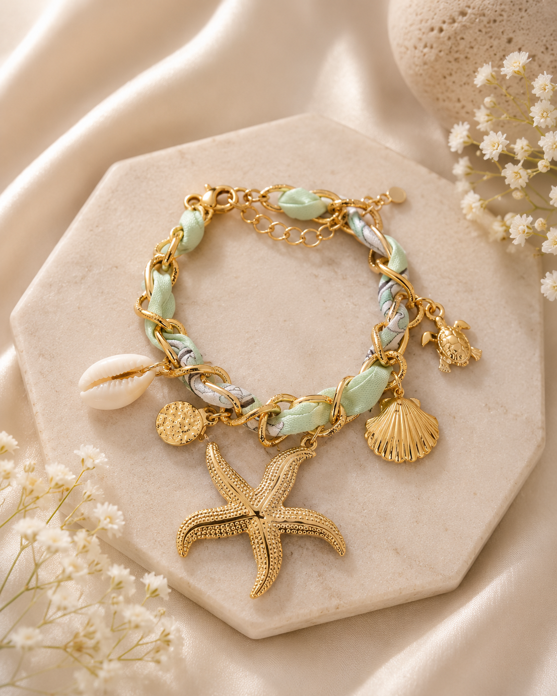 Bracelets - Foulards breloques
