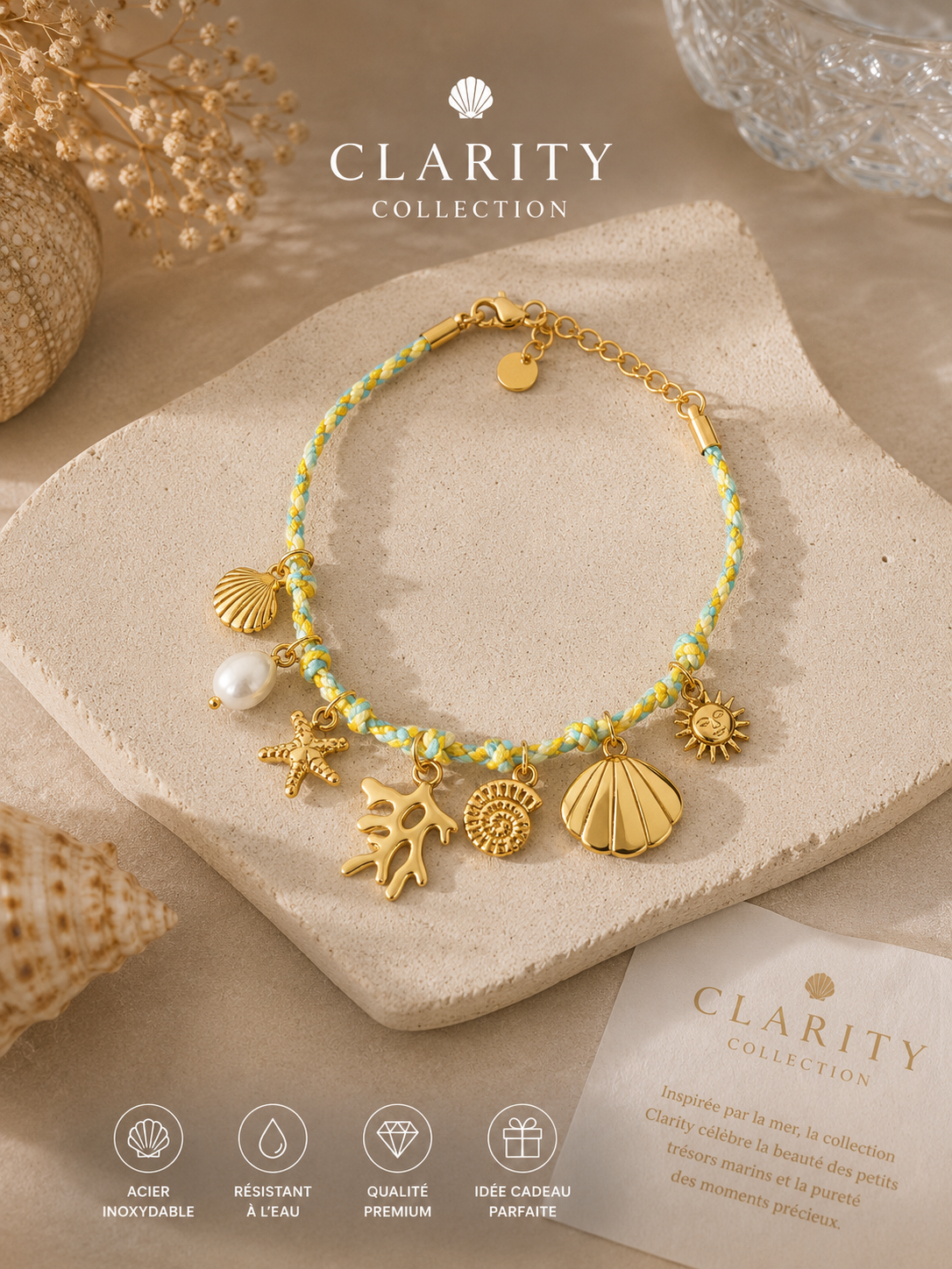 Bracelet - Breloques dorées