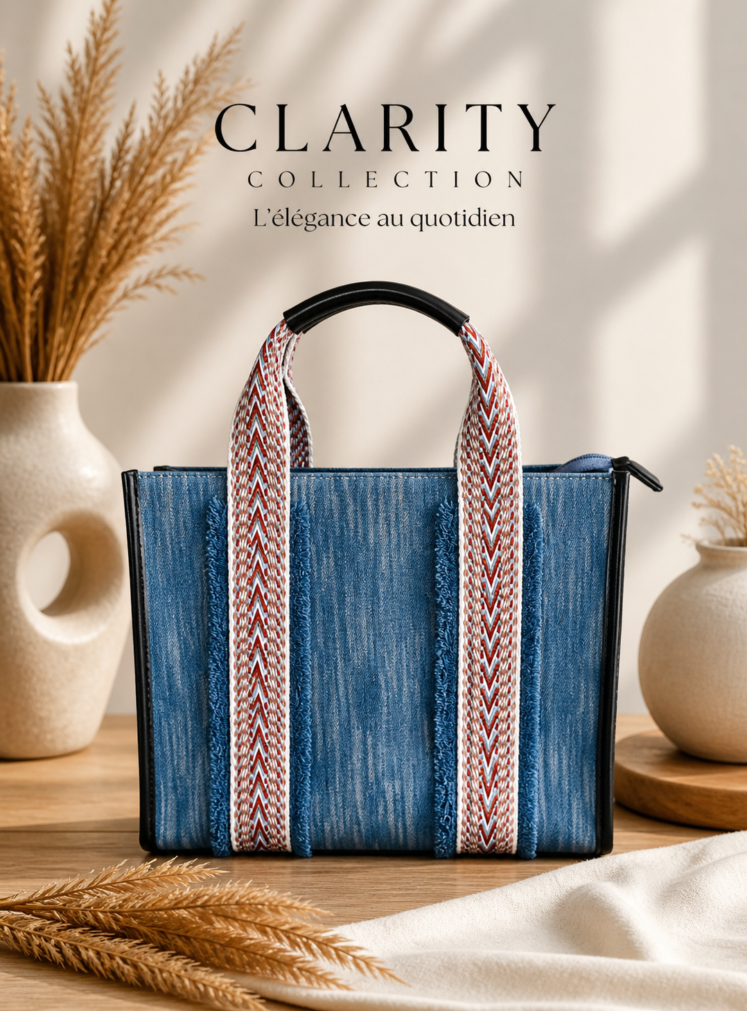 Sac à main - Tissus en jeans