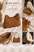 Sac à main - Daim et clou doré