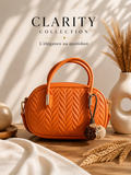 Sac à main - Orange et Blanc