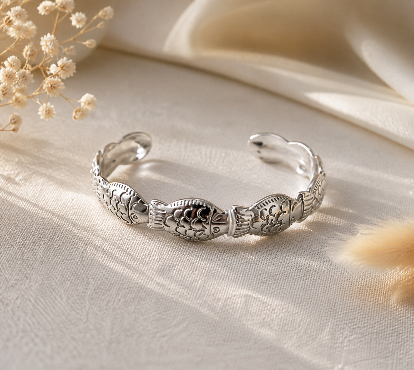 Bracelet - Poisson argenté