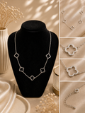 Collier - Treffles argentés