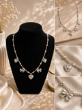 Collier - Breloques argentés
