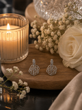 Boucles d’oreilles - Roses argentées