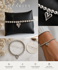 Bracelet - Coeur argenté