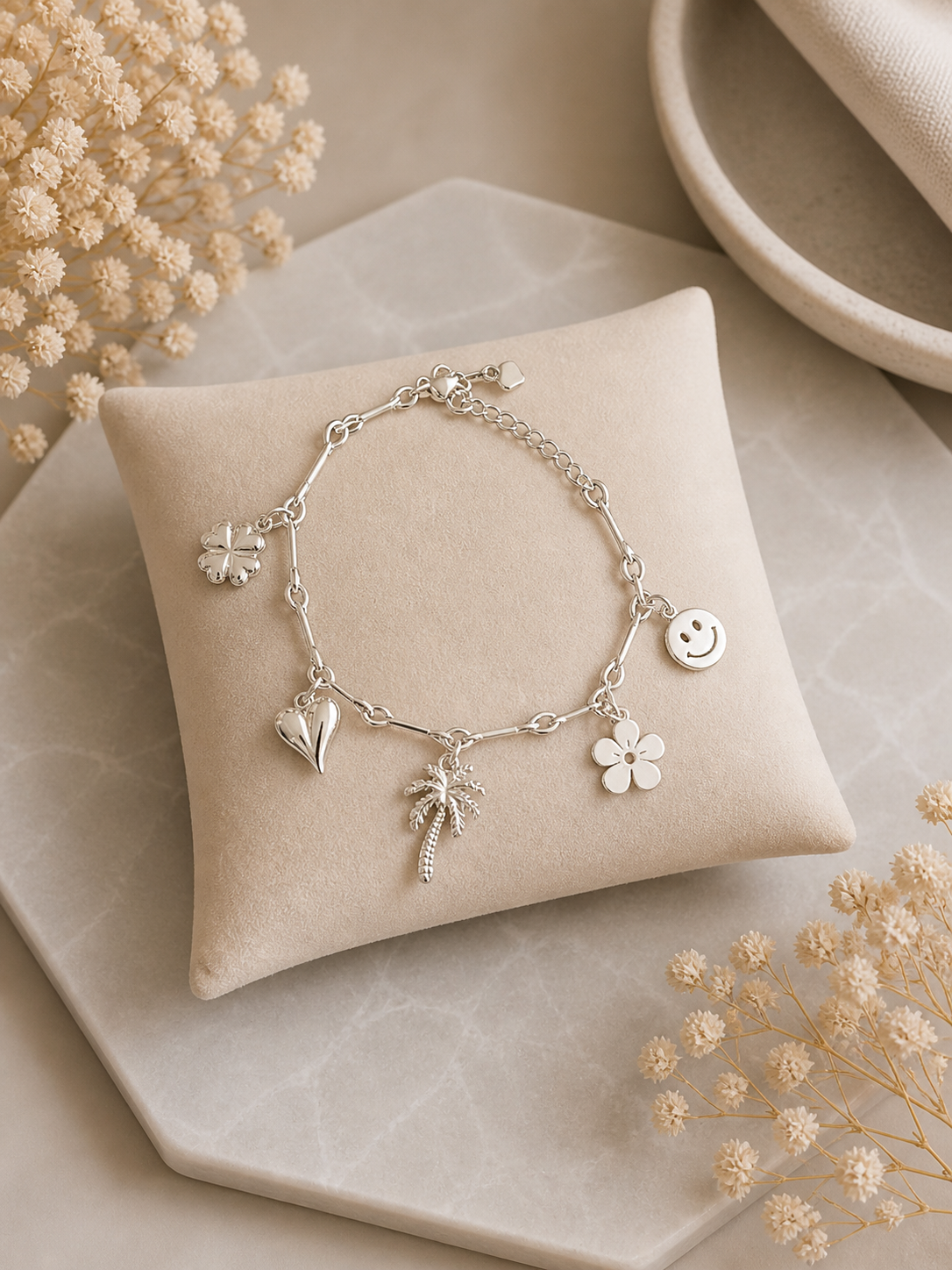 Bracelet - Breloques argentés