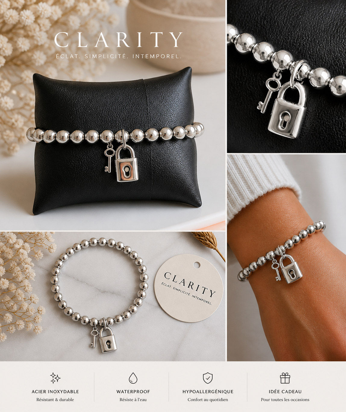 Bracelet - Cadenas argenté