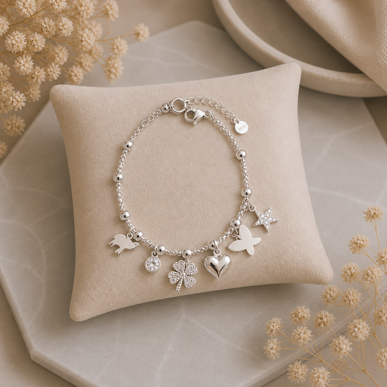 Bracelet - Breloques argentés