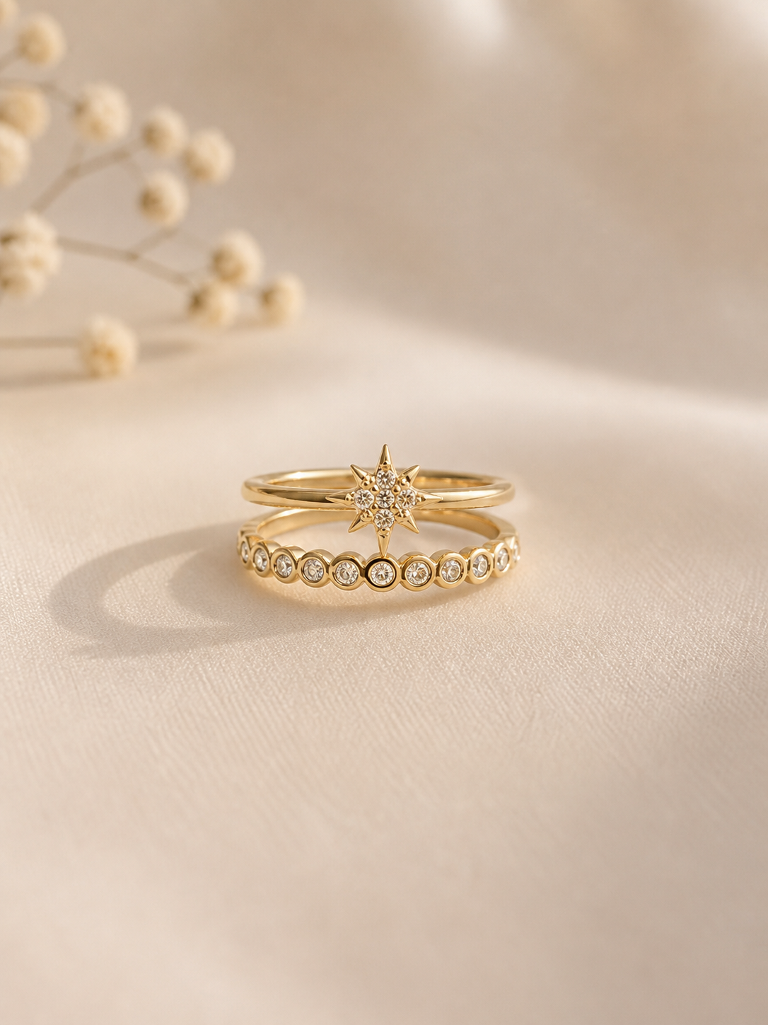Bague - Etoile doré