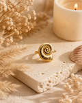 Bague - Escargot doré