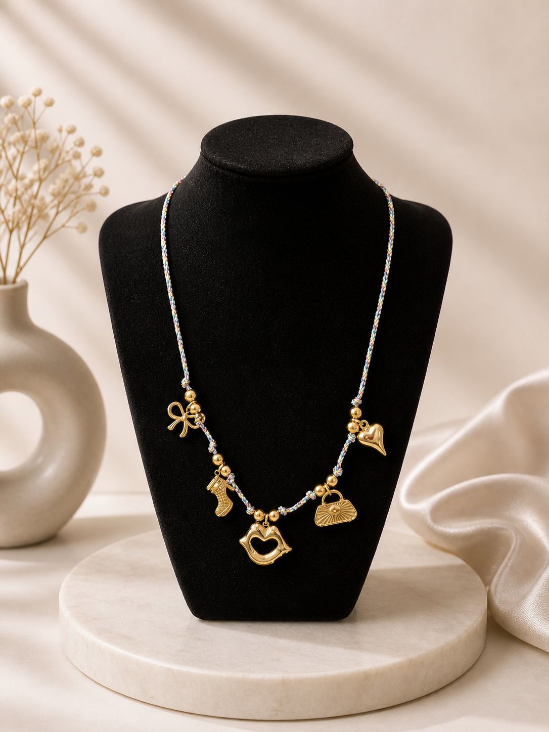 Collier - Breloques dorées