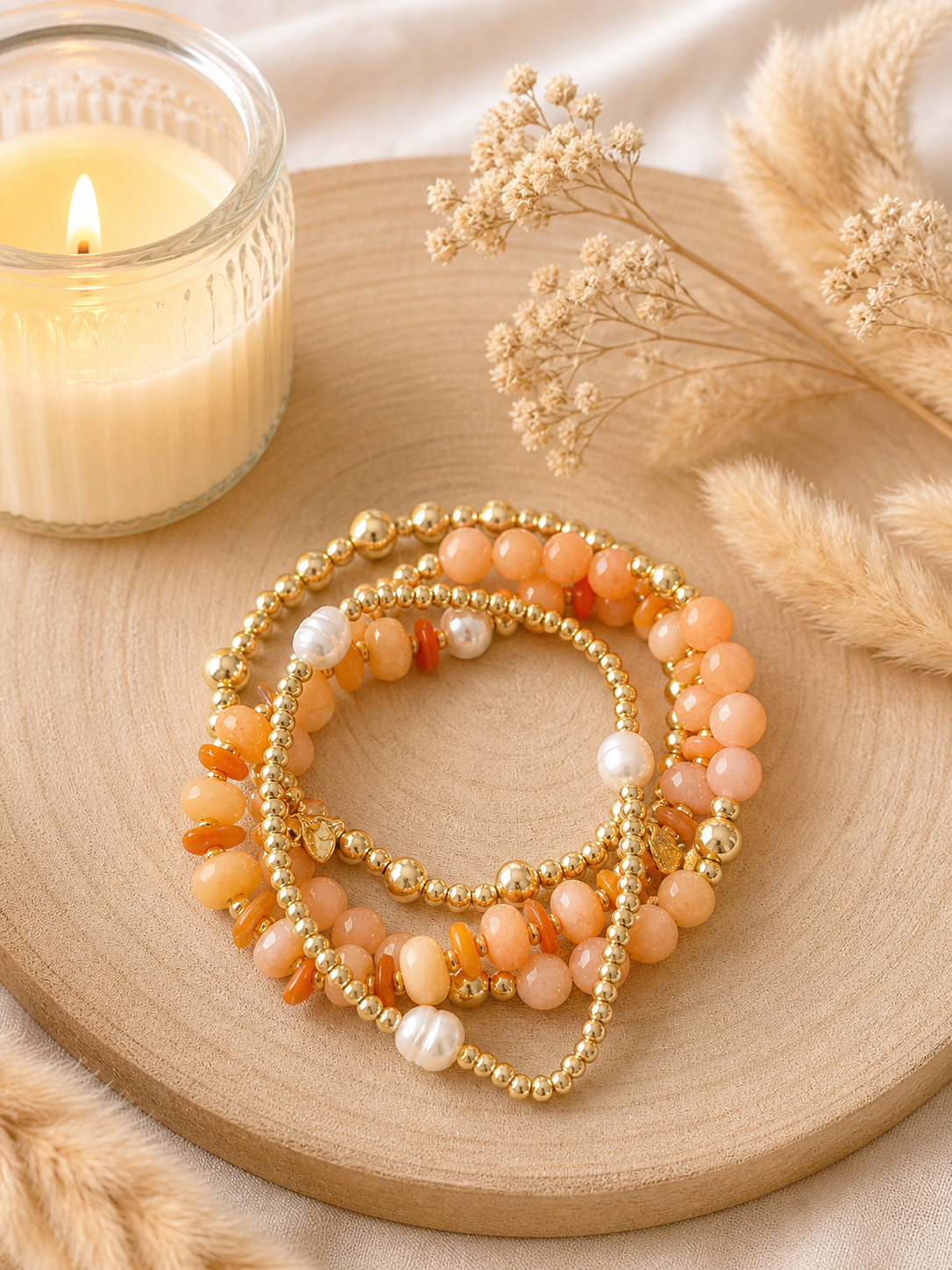 Bracelets - Lot de 4 bracelets à porter ensemble ou modulable à souhait