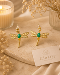 Boucles d’oreilles - Libellule doré