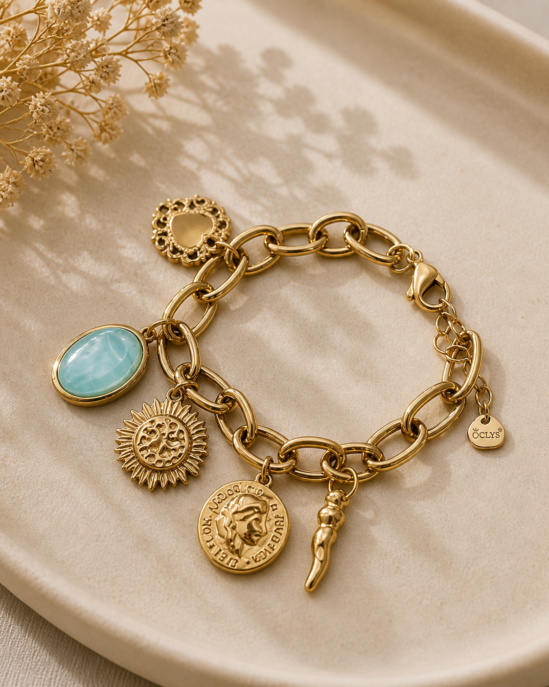 Bracelet - Breloques dorées