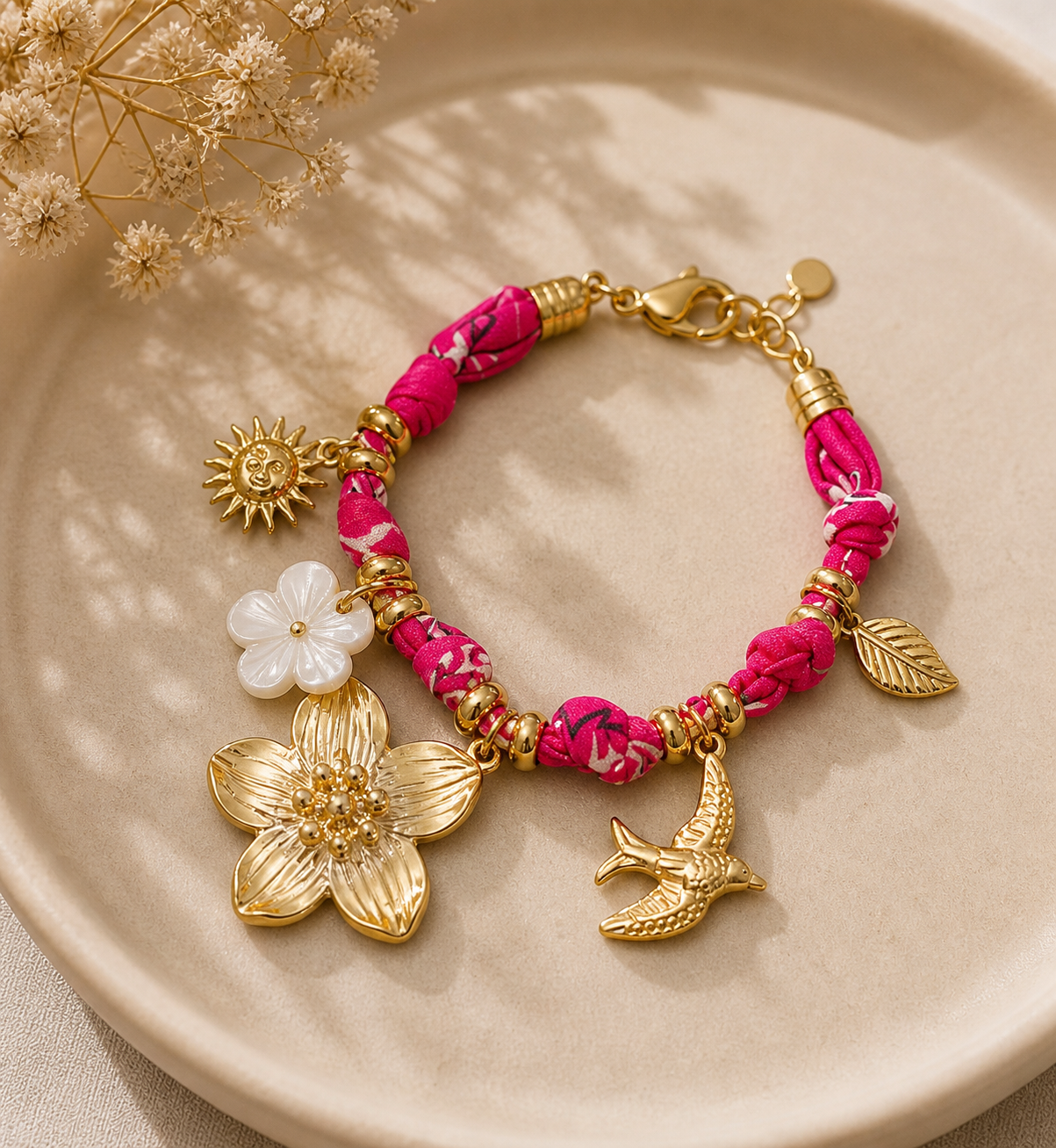 Bracelets - Foulards breloques