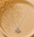 Collier - Coeur infini argenté