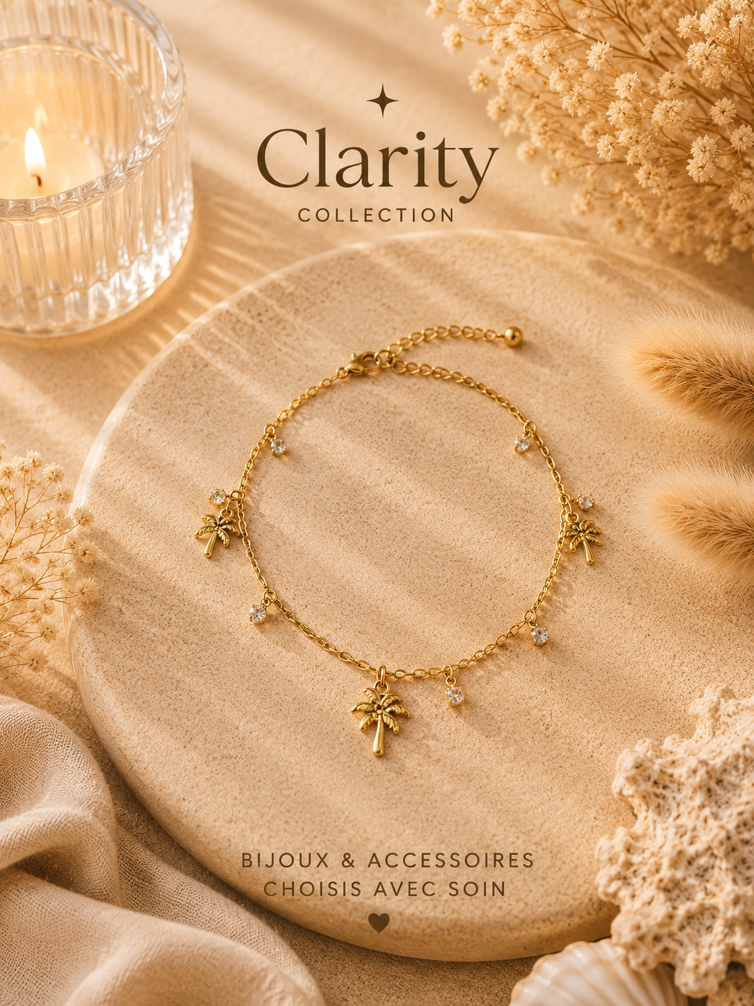Bracelet cheville femme - Clarity Collection