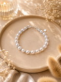 Bracelet femme argenté perle - Clarity Collection