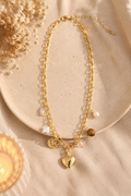Collier breloques doré chic Clarity Collection
