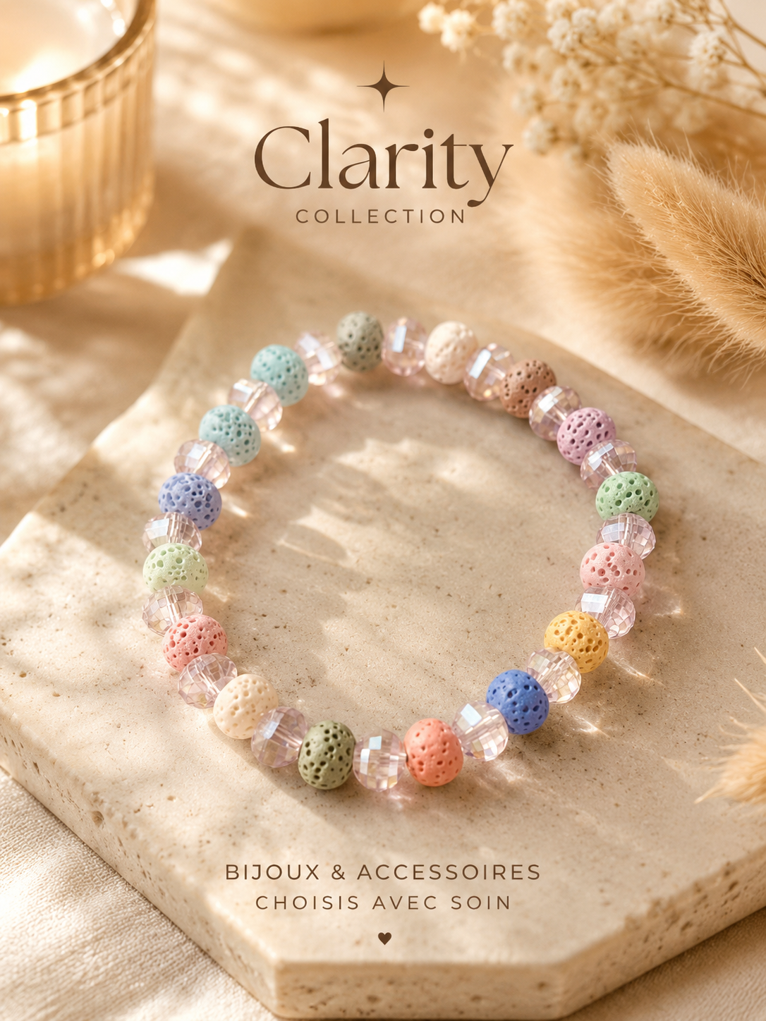 Bracelet femme élastique- Clarity Collection