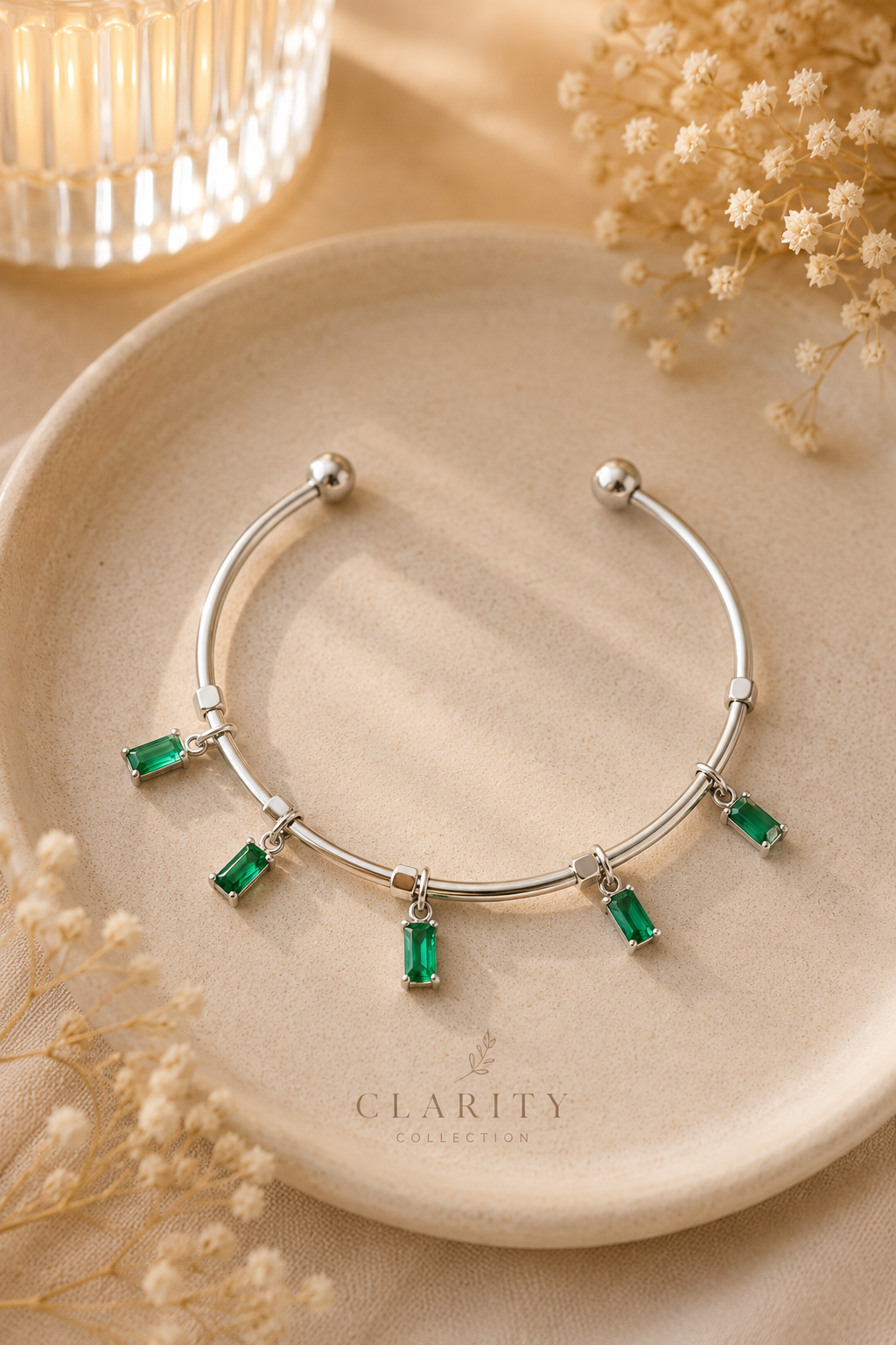 Bracelet tendance argenté femme - Clarity Collection