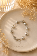 Bracelet boule femme argenté- Clarity Collectionn
