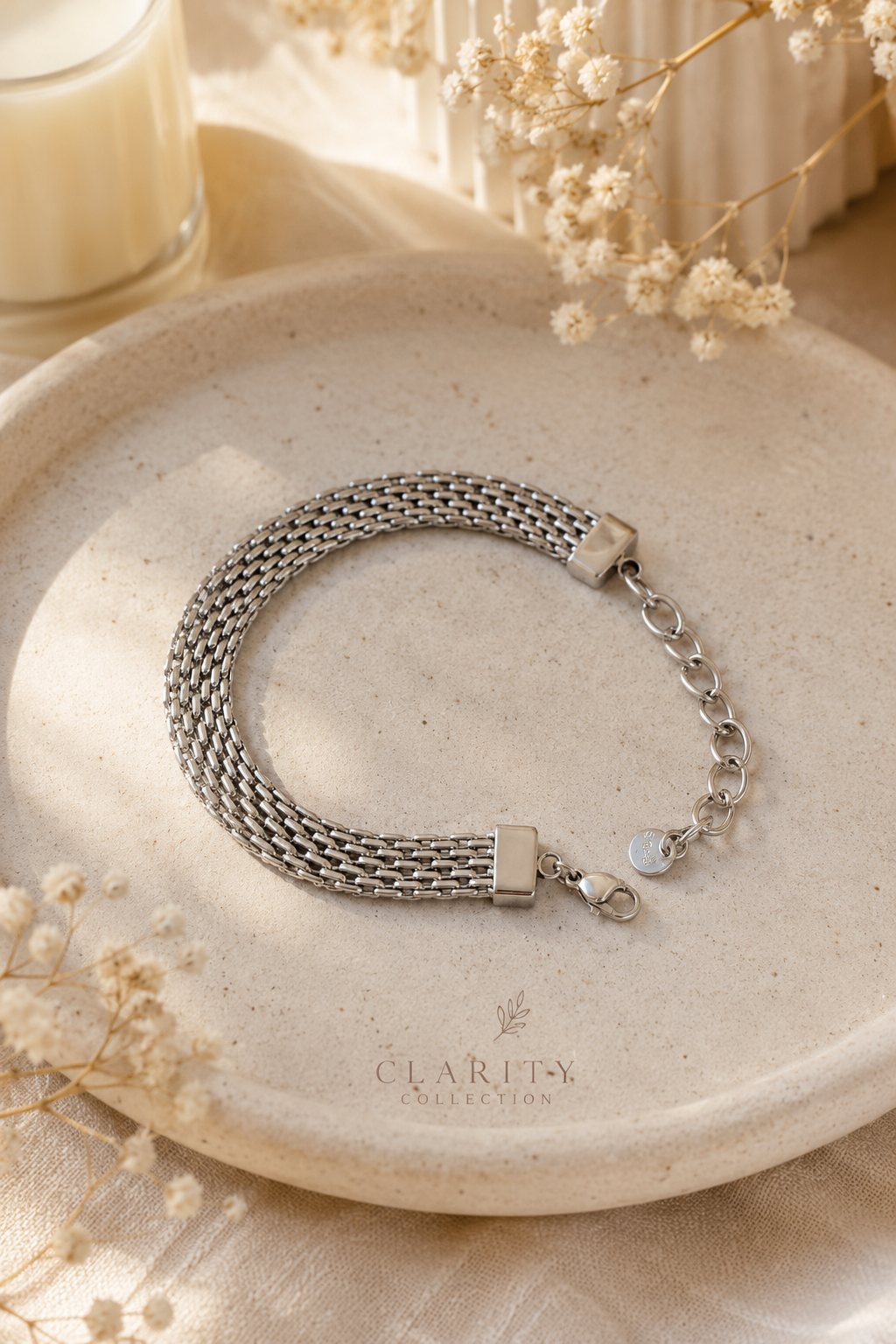 Bracelet chic argenté - Clarity Collection