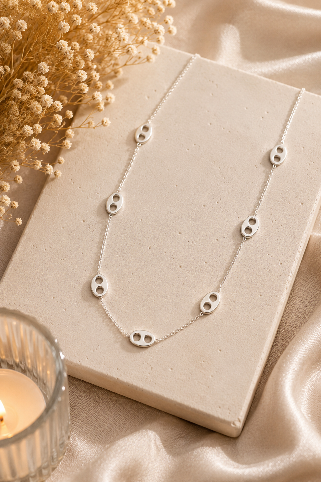Collier femme élégant argenté- Clarity Collection