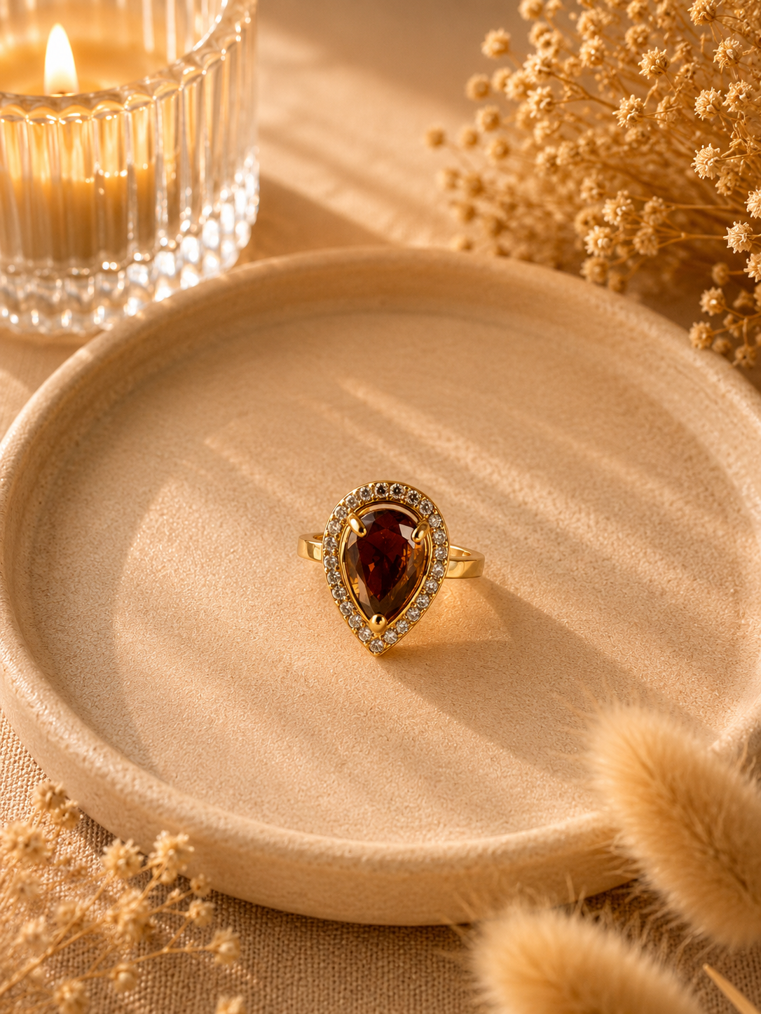 Bague dorée femme chic zircon - Clarity Collection