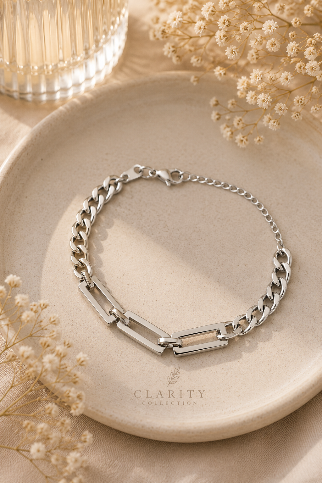 Bracelet argenté chic femme - Clarity Collection