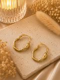 Boucles d’oreilles doré serpent- Clarity Collection