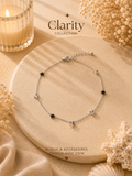 Bracelet cheville femme argenté - Clarity Collection